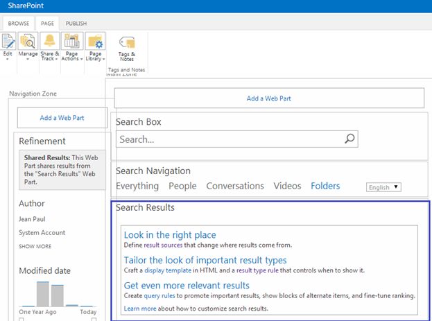 Edit in Search Result